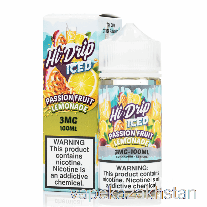 Vape Smoke Passion Fruit Lemonade ICE - Hi-Drip E-Liquid - 100mL 6mg